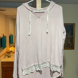 Light Pink Hooded Long Sleeve